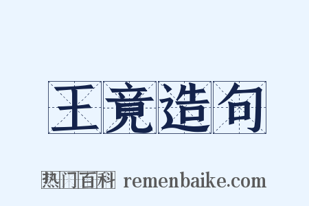 王竟造句是什么意思的图片